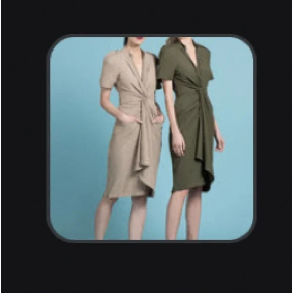 Byron Lars Zip Twist Front Dress in Saddle Size 12 - Picture 1 of 8